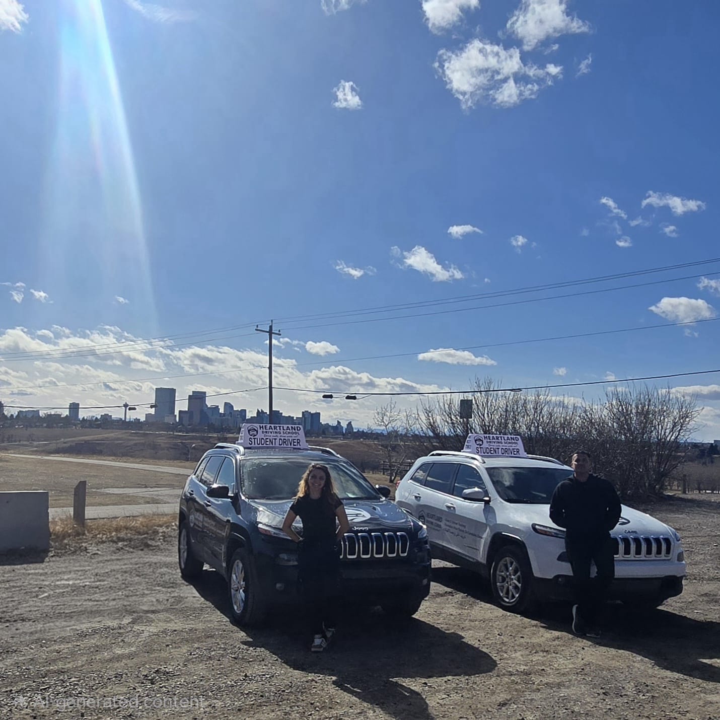 Student driving in Cochrane